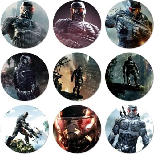 Crysis 3 Icons Pins Badge Decoration Brooches Metal Badges For Clothes Backpack Decoration 58mm