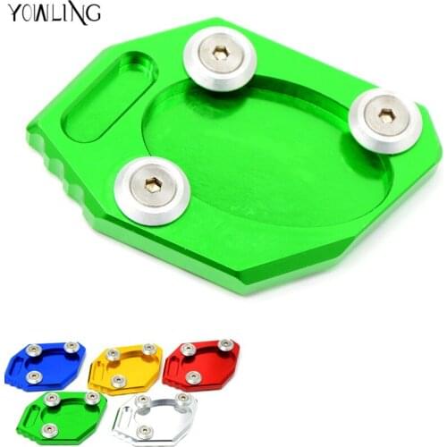 For kawasaki er6n ninja250 z250 ninja300 ER-6N ER-6F Motorcycle CNC Side Stand Pad Enlargement Plate Kickstand Extension