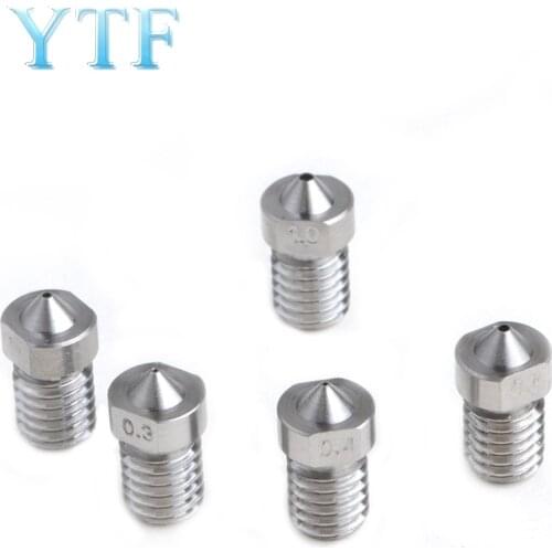 E3D V6 & V5 Titanium Alloy TC4 Nozzle J-Head Extruder 0.3/0.4/0.6/0.8/1.0/1.2/1.5mm For 1.75mm Supplies For 3D Printer