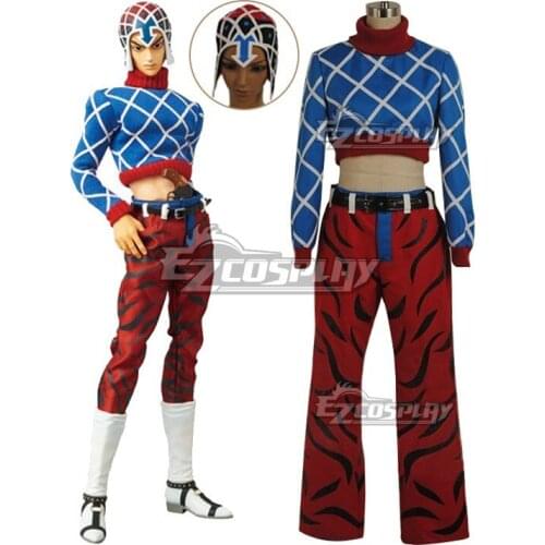 Guido Mista Costume Adult Party Halloween Set Cosplay Costume E001