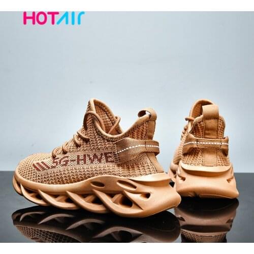 2020 Kids Sport Shoes For Boys Mesh Lightweight Sneakers Boys Girls Casual Lace-Up Trainers Children Brand Breathable Shoes