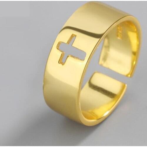 Fashion Golden Ring for Woman Girl Female Gift for Man Vintage Round Cross Cross Ring Wedding Couple Ring Viking Steampunk 2020