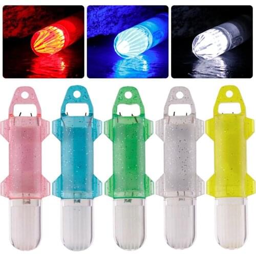 Oval Fish Lure Lamp Led Flash Light For Night Fishing Underwater Fish Lure Tackle