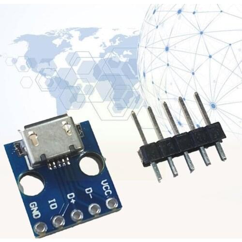 5PCS CJMCU Micro USB Power Switch Interface Breakout Module Power Board Supply Module for Arduino Breakout 2021 5V Adapter C9C2