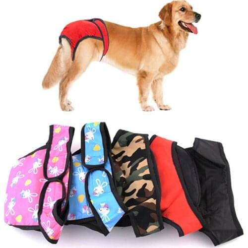 Female Dog Diaper Washable Menstrual Panties Physiological Underwear Dogs Nappy Daiper Sanitary Pants Shorts Puppy Pants Nappies