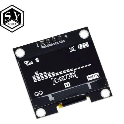 1.3 inch oled IIC Serial White OLED Display Module 128X64 I2C SSD1306 12864 LCD Screen Board VDD GND SCK SDA for Arduino Black