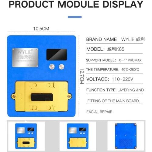 WYLIE K85 Platform Preheating for iPhone Motherboard Face Dot Matrix Repair