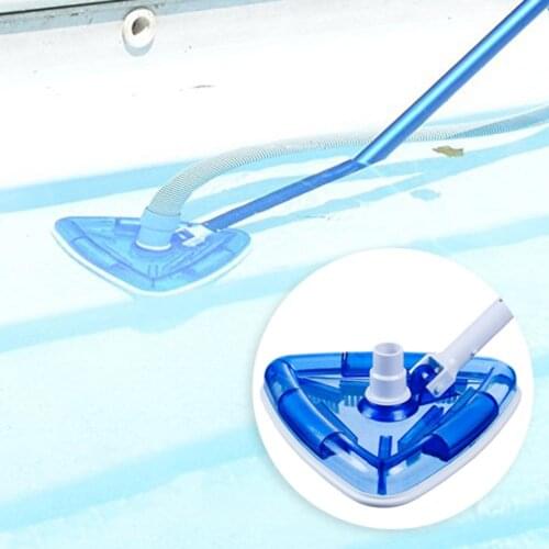 Transparent Triangle Spa Swimming Pool Vacuum Cleaner Head Cleaning Brush Tool Outdoor Hot Tubs Accessories Garden Supplie