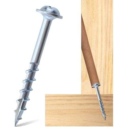 ST4*25-63mm Tapping Screws for Pocket Hole Jig Coarse Thread Slotted Wood Screws Woodworking DIY Tools Accessories