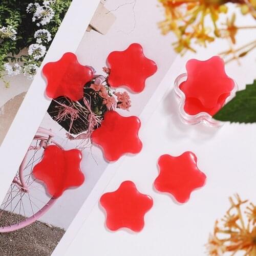 Plum Shape Red Glue Clay for Diamond Painting Kit 5D Diamond Embroidery Glue Wax with Box Point Sticking Drill Mud DIY Nail Tool