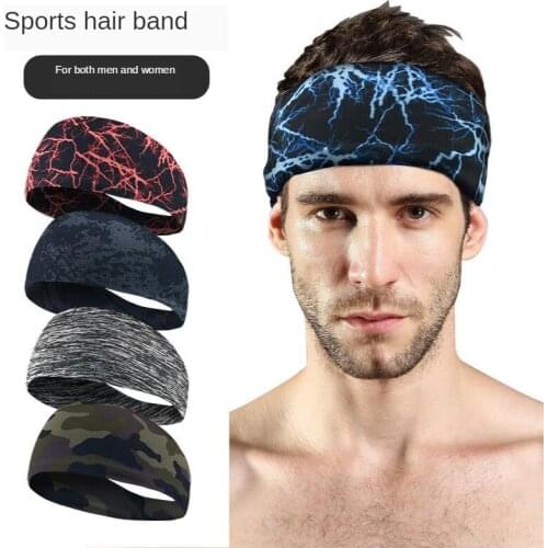 Sports headband sweat-absorbent breathable sports headscarf running fitness sports antiperspirant belt yoga headband