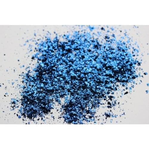 Extra Thin Blue Flakes Nail Art Sequins Glitter Aluminum for Argent Acrylic Gel DIY Paillette Decorations