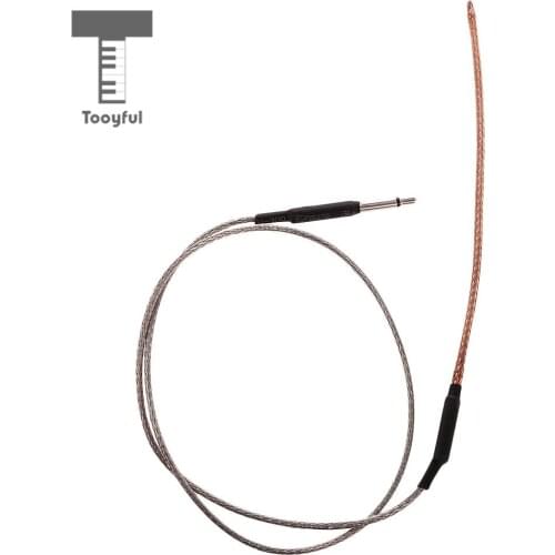 Tooyful 1 Pieces Acoustic String Guitar Saddle Piezo Bridge Pickup Transducer Accessory with 2.5mm Jack
