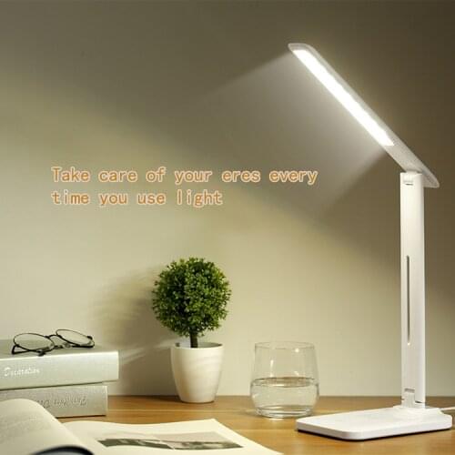 VEEAII LED Desk Lamp with Wireless Charger USB Charging Port Adajustable Eye-Caring 10W/5W Table Lamp Charger for Iphone XR XS X