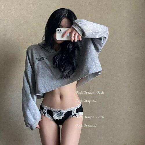 Japanese Comfortable Bow-knot Panties Girls Sexy Lace Low-waist Lolita Maid Briefs Womens Underwear