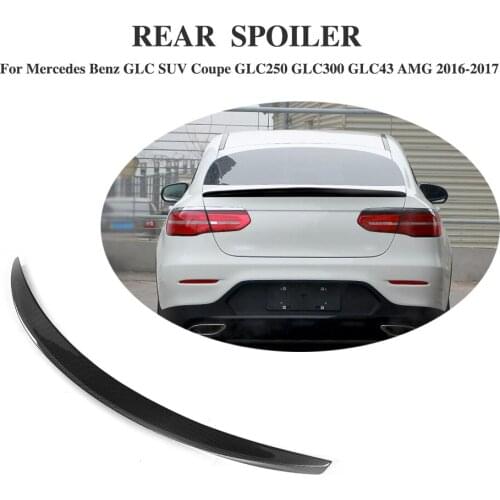 Real Full Carbon Rear Spoiler Trunk Boot Wings For Mercedes Benz GLC SUV GLC250 GLC300 GLC43 AMG 4 Door 2016 2017