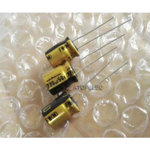 1pc Nichicon FW 220uF/50V Electrolytic Capacitors Hi-Fi Audio