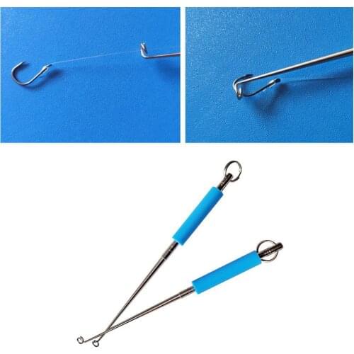 1pc Fishhook Detacher Hook Remover Tackle Gear Pen Disgorgers Knot Tying Detacher Hook Loop Shape Knot Fishing Tyer Quick T R7X6