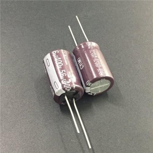 10pcs 56uF 400V NICHICON CY Series 16x25mm High Ripple Current Long Life 400V56uF Aluminum Electrolytic capacitor