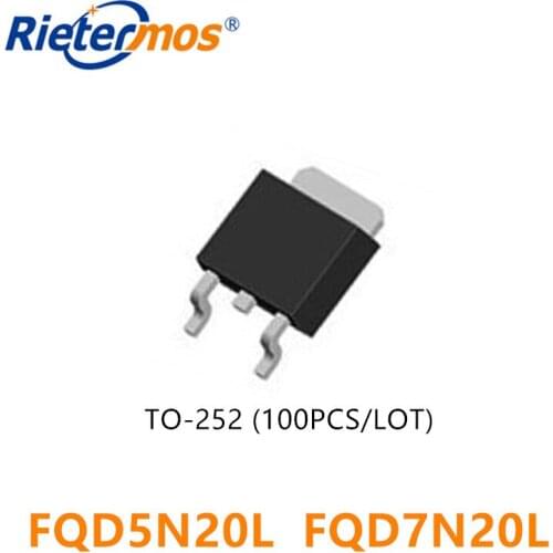 100PCS FQD5N20L FQD7N20L FQD7N20 FQD5N20 TO252 D5N20 5N20 SMD MADE IN CHINA