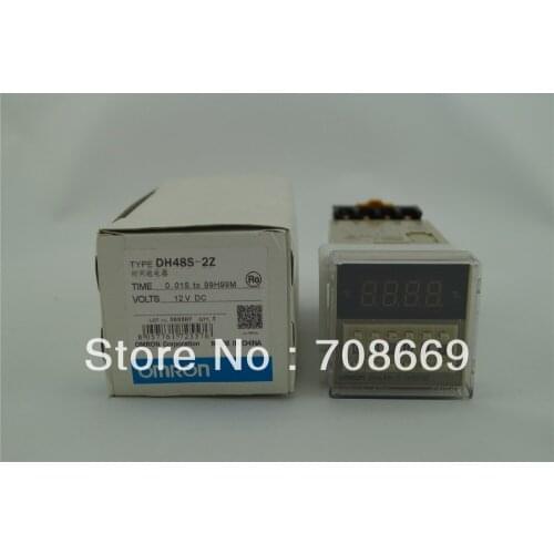 12VDC New Programmable DH48S 2Z Time Delay Relay Counter 0.01S-99H99M