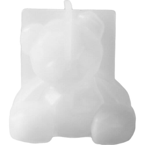 3D Bear Ornaments Epoxy Resin Mold Aromatherapy Plaster Silicone Mould DIY Crafts Car Pendant Decorations Casting Tools U90F