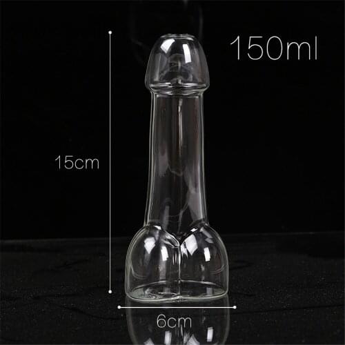 Wine glass bottle Creative Shot Glass Cup Cocktail Cup Funny Penis Cup Bottle KTV Bar Nightclub Dedicated Glass Cups