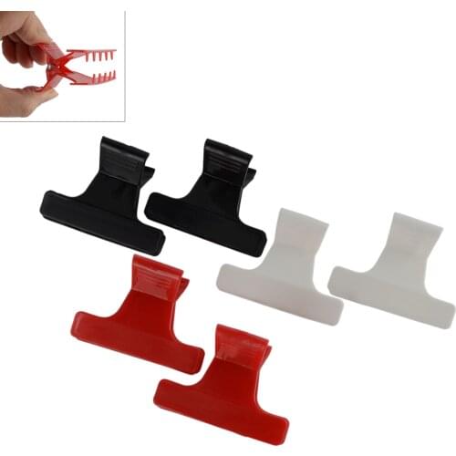 6pcs Hairdressing Salon Claw Clips Multi-color Butterfly Clamp Claw Sectioning Hair Jaw Clips Beauty Hair Styling Tool