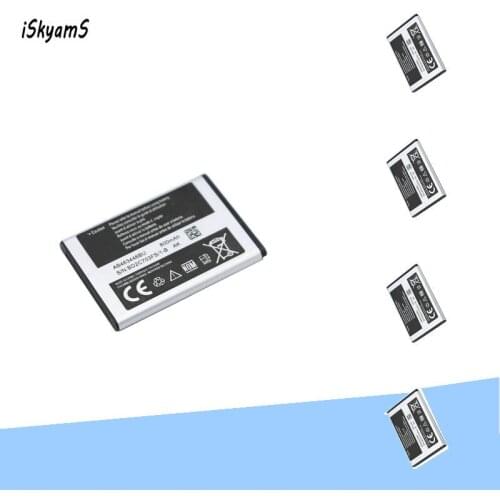 ISkyamS 5pcs 800mAh AB463446BU Replacement Battery For Samsung SGH GH E251 E258 E350 E428 E500 X208 E900 E908 C512 X630 X680