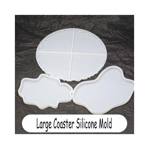 Large Irregular Cup Tray UV Resin Epoxy Mold Resin Coaster DIY Silicone Craft Epoxy Resin Art Supplies Jewelry Accessories