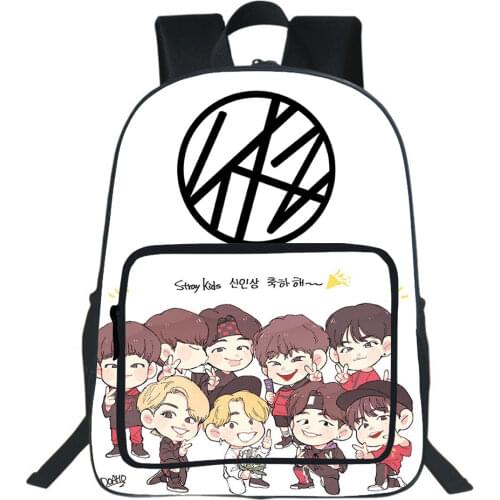 Stray Kids Backpack Korean Star Bookbag Boy Girl Bag Students Teen Travel Shoulder Backpacks Children School Bag Fashion Mochila