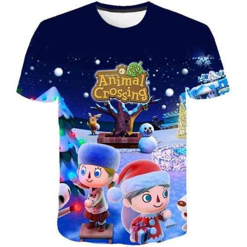 Cartoon Game Animal Crossing 3D Printed Children T-shirt Fashion Baby Kids Boys Girls Harajuku T shirt Boy Short Sleeve Clothing