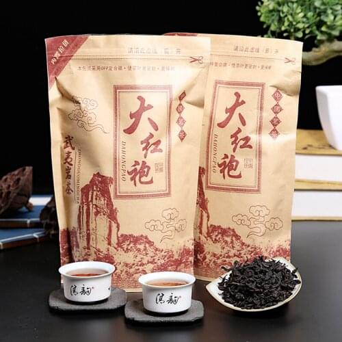 Chinese Da-Hong- Pao Tea Big Red Robe Oolong the Original Green Food Wuyi Rougui Tea For Health Care Lose Weight 250g Houseware