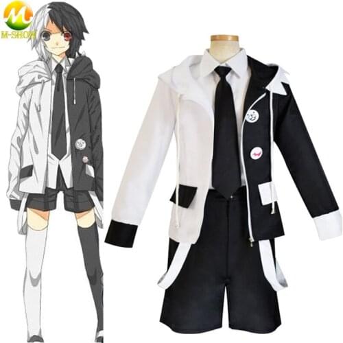 Anime Danganronpa Monokuma Cosplay Costumes Dangan-Ronpa Jacket Skirt For Women Girls Boys Halloween Christmas Party Uniform