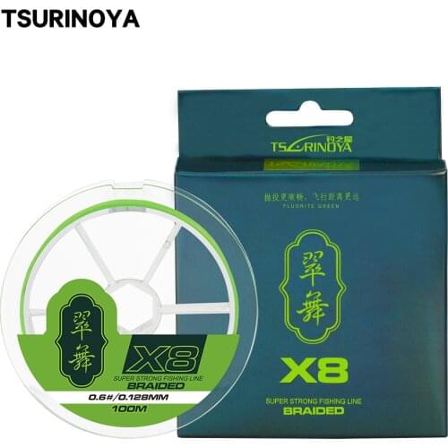 TSURINOYA 8 Weaves 14-50LB H8 Smooth Long Casting PE Multifilament Fishing Line 150m 100m Sea Fishing 8 Strand Braided Line