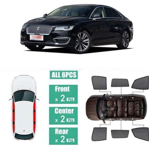 Side Windows Magnetic Sun Shade UV Protection Ray Blocking Mesh Visor Fit For Lincoln MKZ