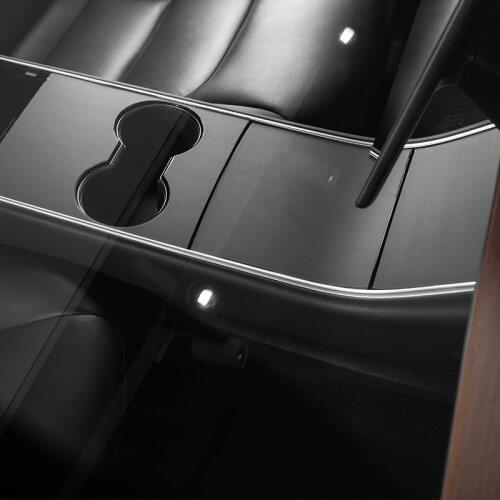 Model3 Car Central Console Panel Sticker For Tesla Model Y 3 Accessories 2020 Upgraded Car Styling Protection Film 3pcs