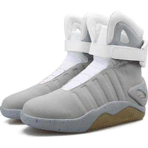 Men Basketball Shoes Led light shoes men sneakers "Back to Future" led glowing shoes for men COsplay high top shoes