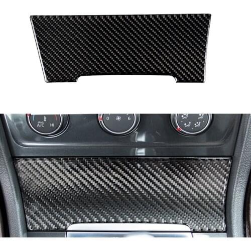 Fit for VW Golf 7 Cigarette Lighter Cover Carbon Fiber Control Equipment Decorative Stickers Car Interior Accessories