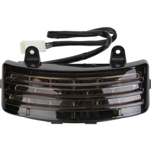 Motorcycle Turn Signal Driving Light Rear Tri-Bar Fender LED Flasher Brake Tail Light Fits For Harley Touring FLHX / FLTRX