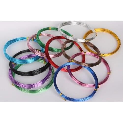 Different colors 10m/lot 18 gauge(1mm) Aluminum wire Soft Metal Floristry wire, for DIY Jewelry Findings & Craft Making