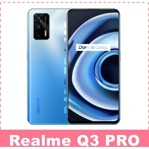 Realme Q3 Pro Dimensity 1100 5G Smartphone 6.43Inch 120Hz AMOLED Screen 64MP 4500 mAh Camera Dolby Atmos Speaker