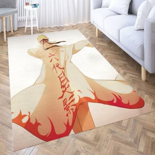 Uzumaki Blonde Hoka Carpet for Living Room 3D Anime Cartoon Rug Gamer Teen Room Bedside Lounge Rug Kids Children Floor Mats