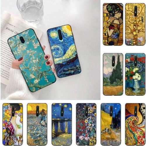 Van Gogh Starry Night Klimt Kiss Phone Case For Oppo A5 A9 2020 Reno2 z Renoace 3pro A73S A71 F11