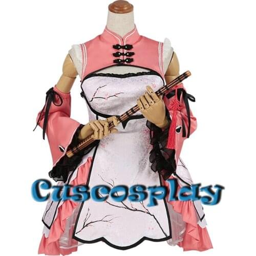 Anime Chun Mei Cosplay Costume Women Cute Pink Dress Cosplay For Halloween Party Carnival Girl Costume For Gift