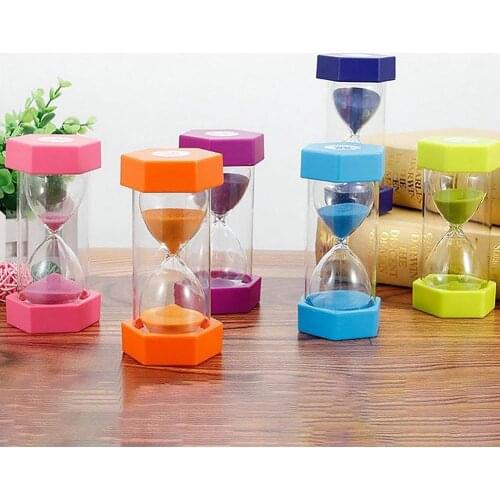 1Pc Mini Hourglass Sandglass 5/10min/15min/20min/30min Sand Clock Timers Childrens Desktop Timer Decorations Child Game Toy