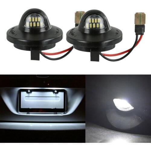 2x Car LED License Plate Light Assembly Replacement 6000K For Ford F-150 F250 F350 Pickup Excursion Explorer Ranger Expedition