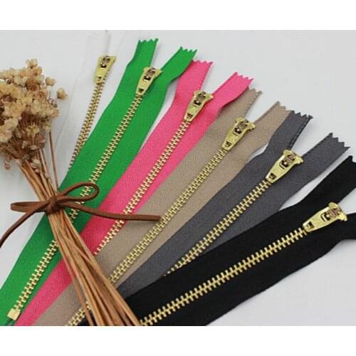 50 PCS/LOT Metal Zipper CLOSE END forJeans Clothes Pocket SHOES Cuff Sewing Accessories
