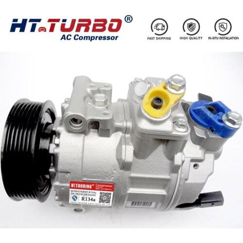 A/C AC Compressor 7SEU17C For VW Passat Tiguan Touran / Audi A3 S3 Sportback quattro 1K0820859M 1K0820808B 1K0820859C 1K0820859E