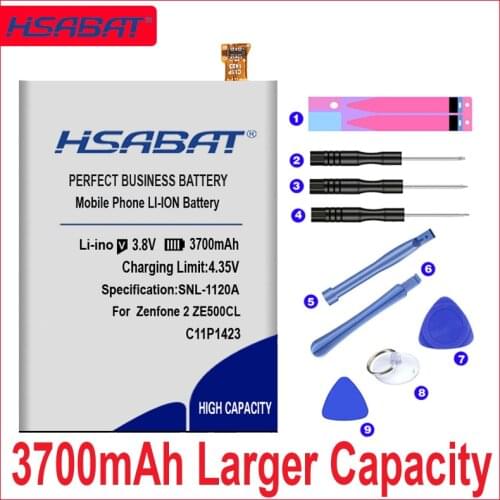 3700mAh C11P1423 original HSABAT ZF2 Battery For Asus Zenfone 2 ZE500CL Z00D